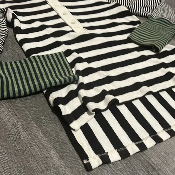 We the Free - Give Me Stripes Henley Long Sleeve Top - Size Small - Picture 4 of 16
